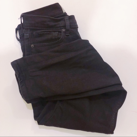 Everlane Denim - Everlane High Rise Skinny Ankle Jeans in Black